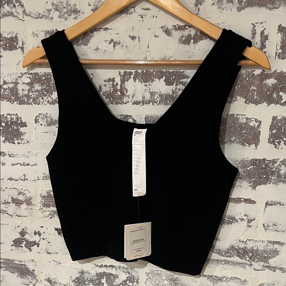 Fabletics Midnight Black Crop Top